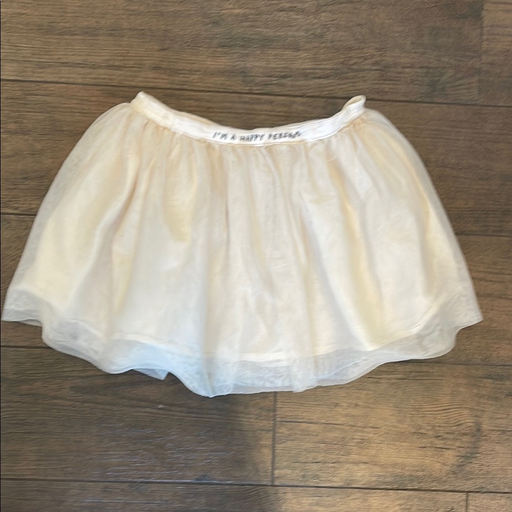 Zara Girls White Tulle Skirt- Size 8